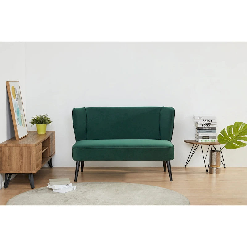  Brooklawn Wingback Mid-century Loveseat