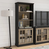 Westbrook 5 Shelf Bookcase with Glass Doors by 