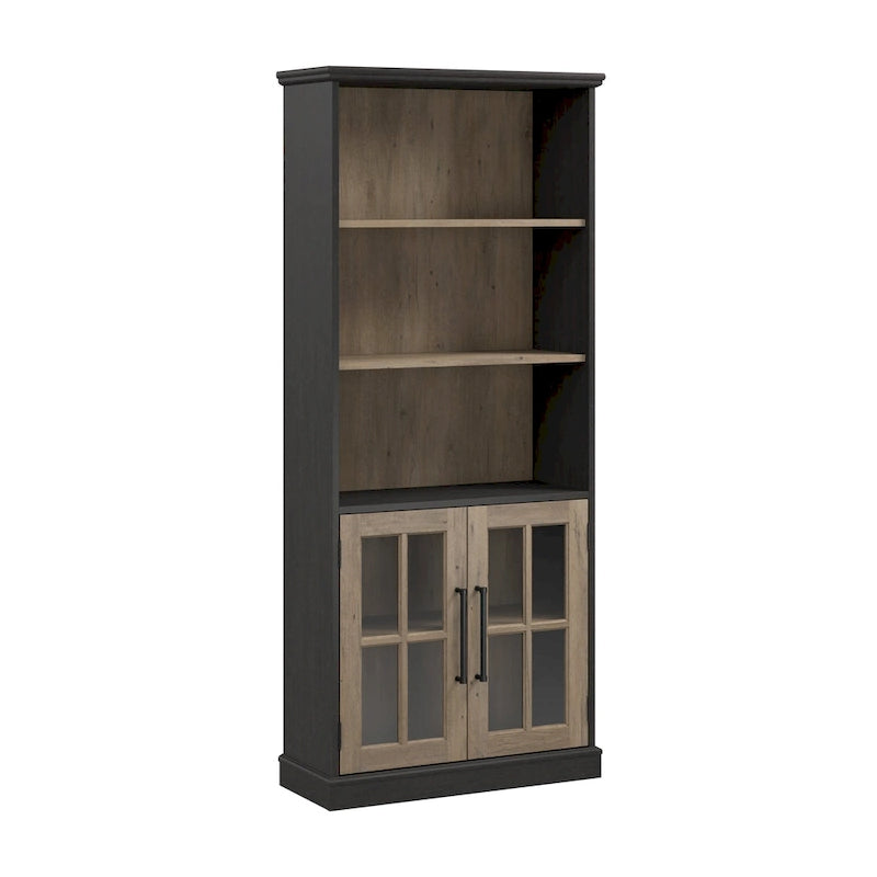 Westbrook 5 Shelf Bookcase with Glass Doors by 6