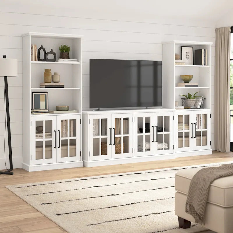 Westbrook 5 Shelf Bookcase with Glass Doors by 12