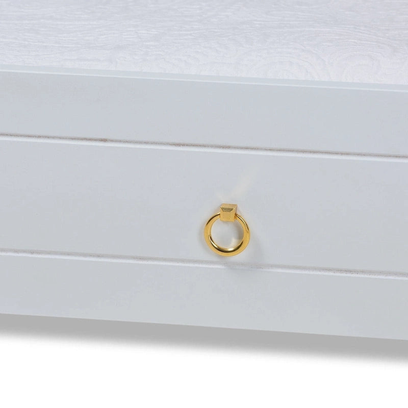 Alya Classic Traditional Farmhouse Twin Size Trundle (Trundle Only) 12