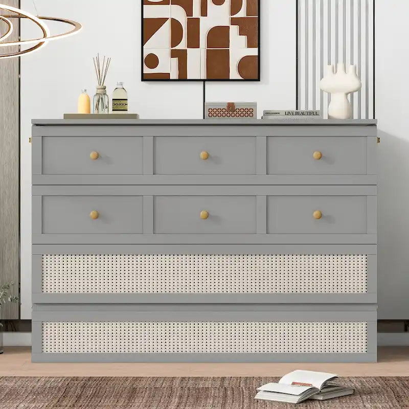 Full Size Murphy Bed with Large Drawers For Bedroom 27