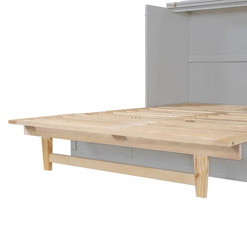 Full Size Murphy Bed with Large Drawers For Bedroom 6