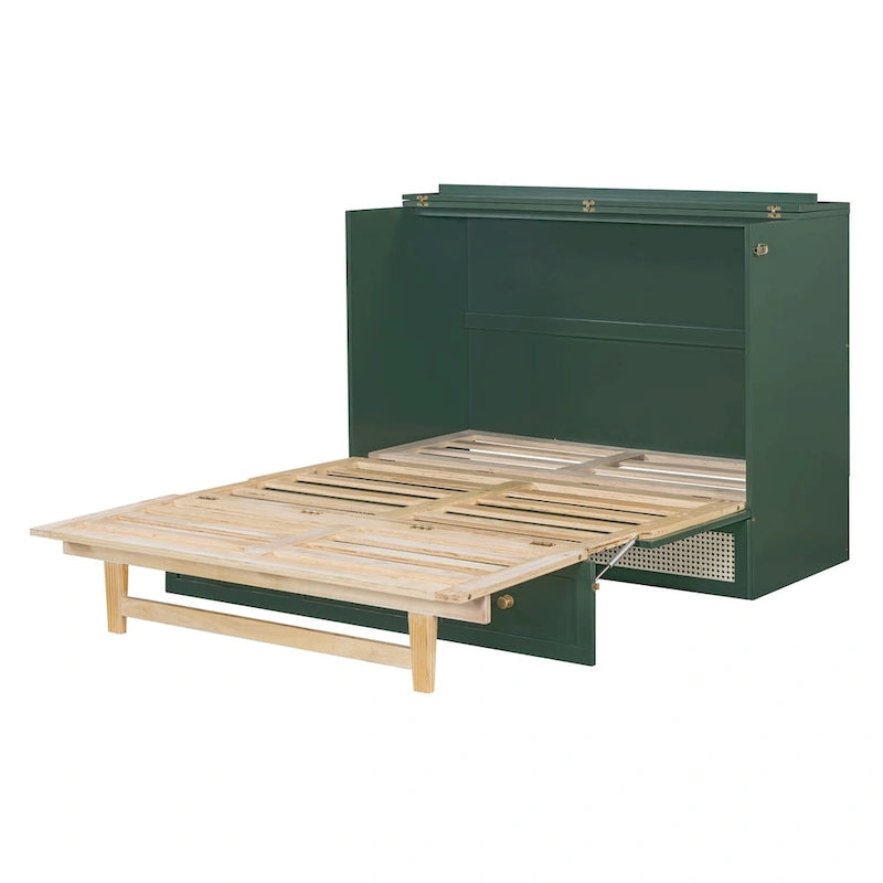 Full Size Murphy Bed with Large Drawers For Bedroom 9
