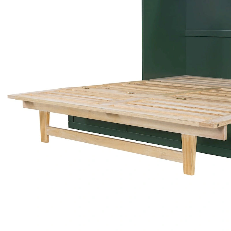 Full Size Murphy Bed with Large Drawers For Bedroom 13