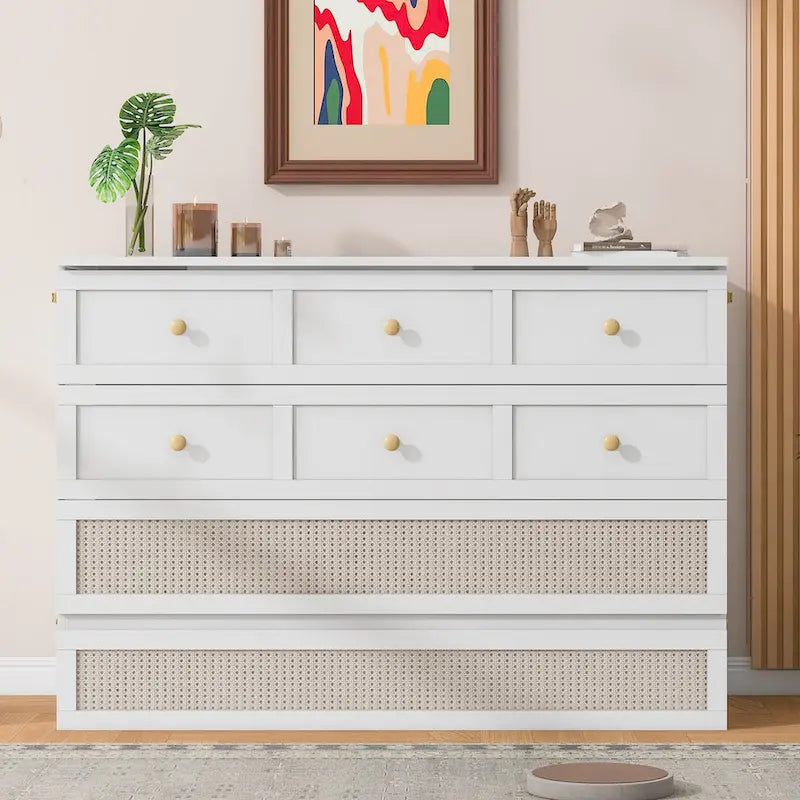 Full Size Murphy Bed with Large Drawers For Bedroom 17
