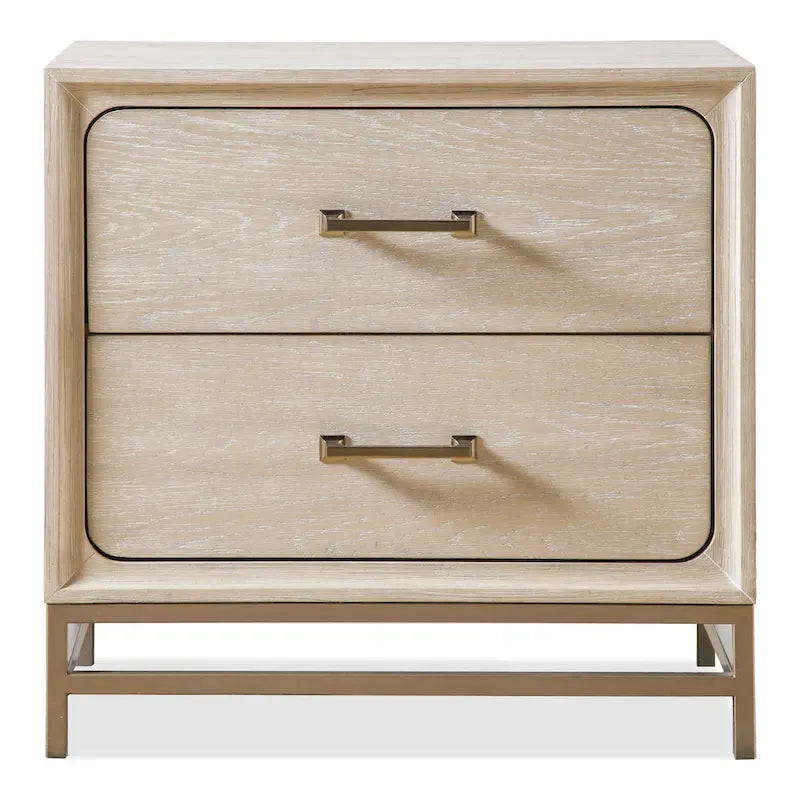 Drayden Transitional Oak Solid Wood 3-Piece Chest and 2 Nightstand Bedroom Set 14