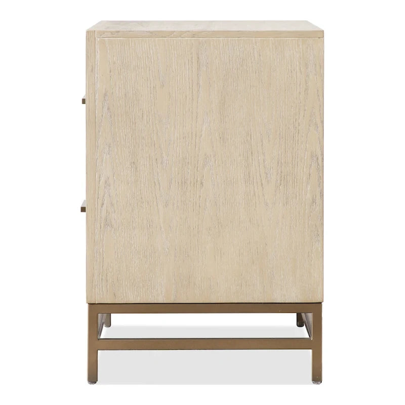 Drayden Transitional Oak Solid Wood 3-Piece Chest and 2 Nightstand Bedroom Set 15