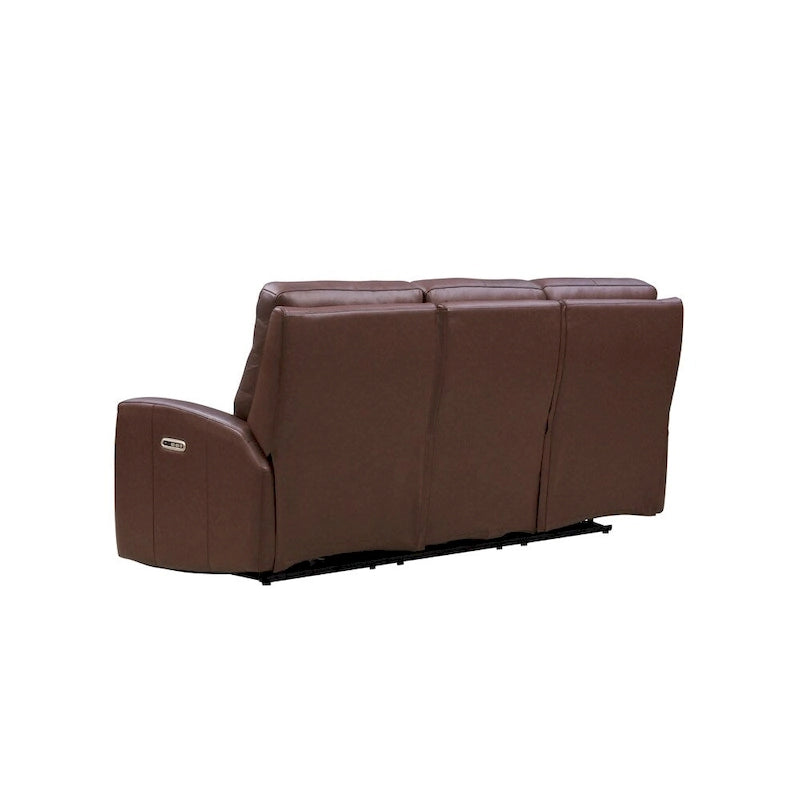 Vienna Zero Gravity Power Recline and Headrest Top Grain Leather Sofa