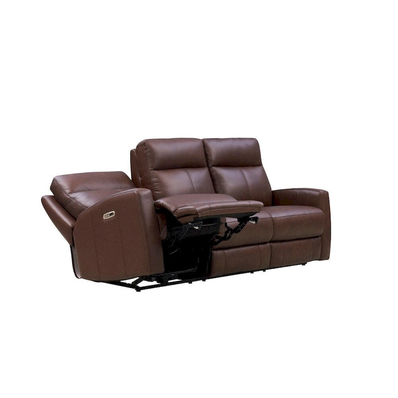 Vienna Zero Gravity Power Recline and Headrest Top Grain Leather Sofa 3