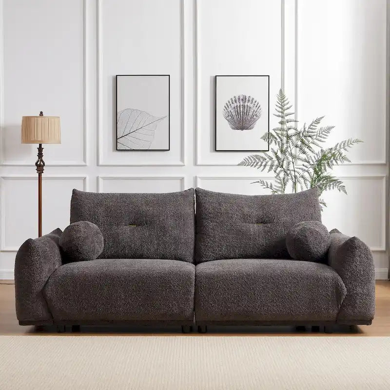 Lamb's wool 2-seater sofa 27
