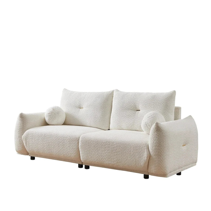 Lamb's wool 2-seater sofa 7