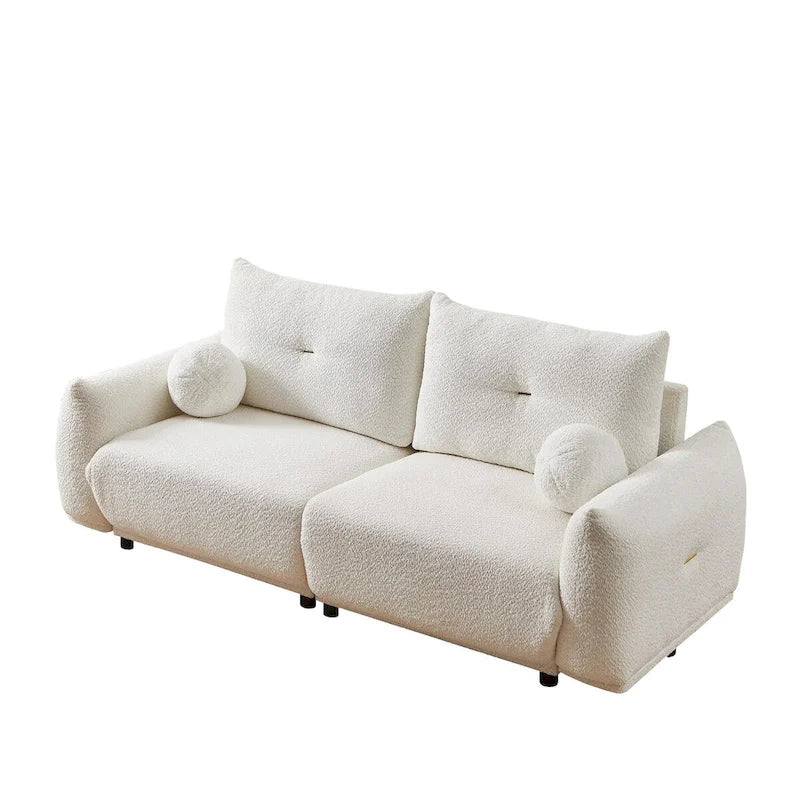 Lamb's wool 2-seater sofa 10