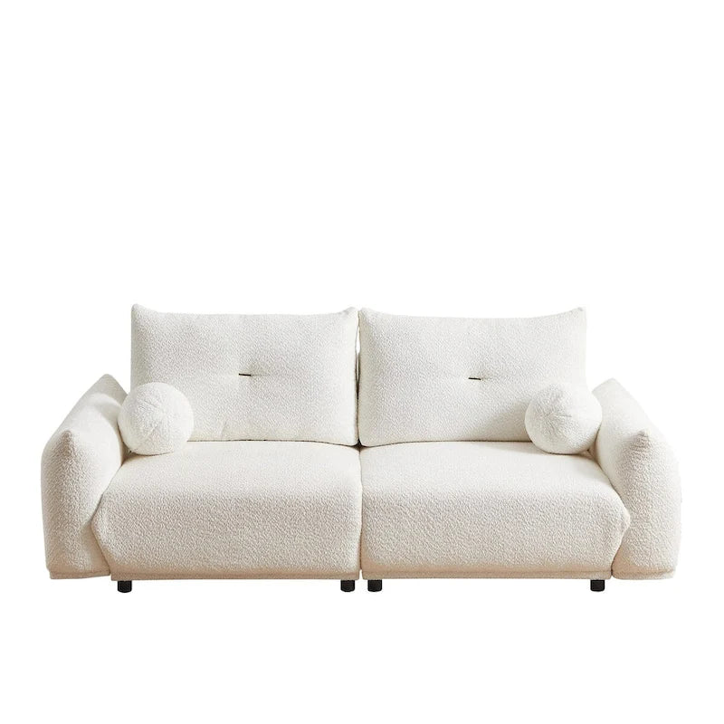 Lamb's wool 2-seater sofa 11