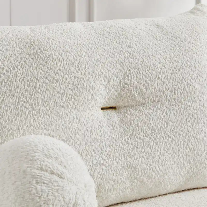 Lamb's wool 2-seater sofa 13