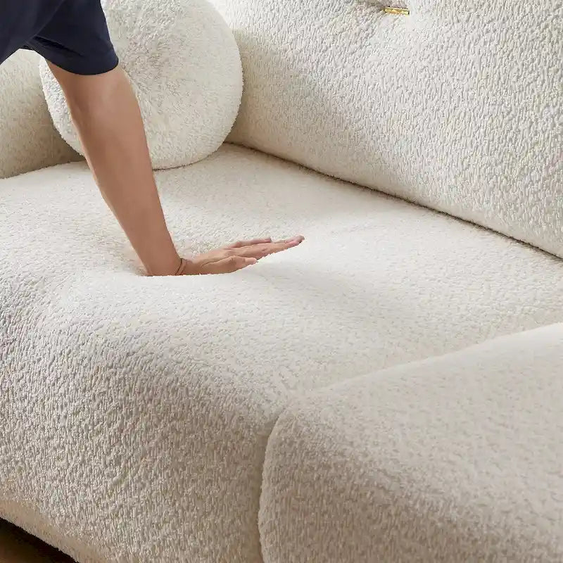 Lamb's wool 2-seater sofa 14