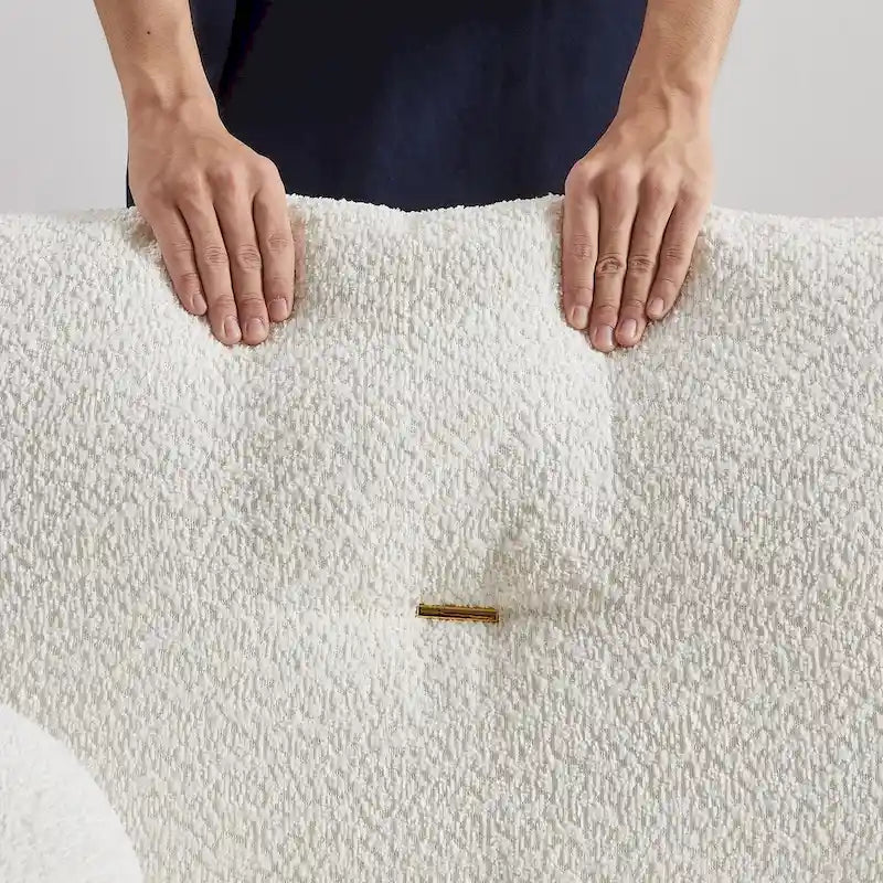 Lamb's wool 2-seater sofa 15