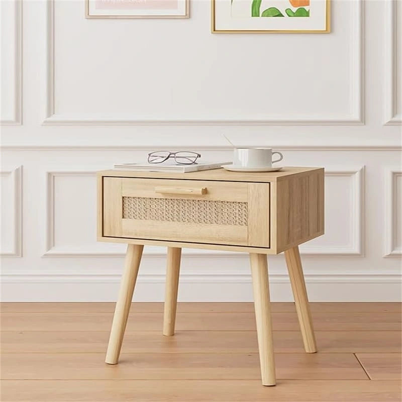 Bedroom Nightstands Wooden Night Stands - 11.81D x 15.35W x 19.69H 5