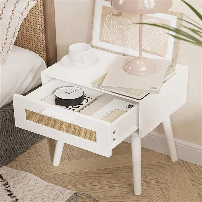 Bedroom Nightstands Wooden Night Stands - 11.81D x 15.35W x 19.69H 8