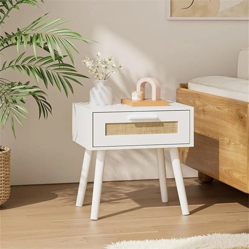 Bedroom Nightstands Wooden Night Stands - 11.81D x 15.35W x 19.69H 9