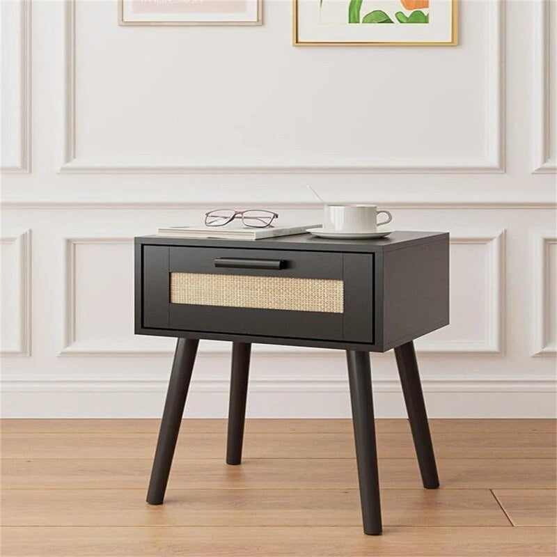 Bedroom Nightstands Wooden Night Stands - 11.81D x 15.35W x 19.69H 15