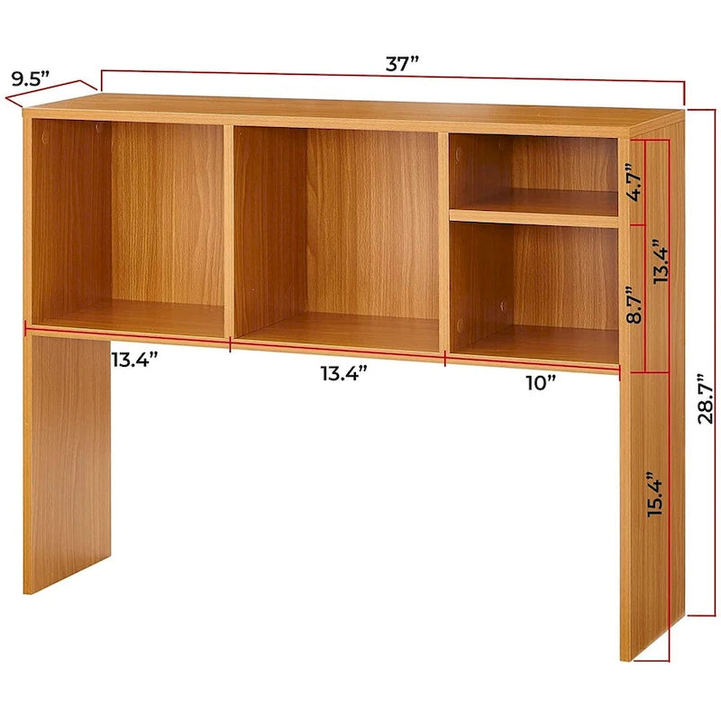 Beech (Natural Wood) The Cube - Desk Bookshelf by 3