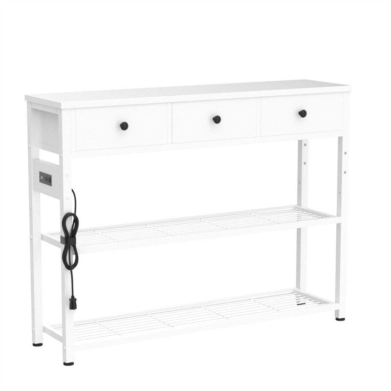 47 Entryway Table with Outlets and USB Ports - 11.8D x 47.2W x 31.8H 14