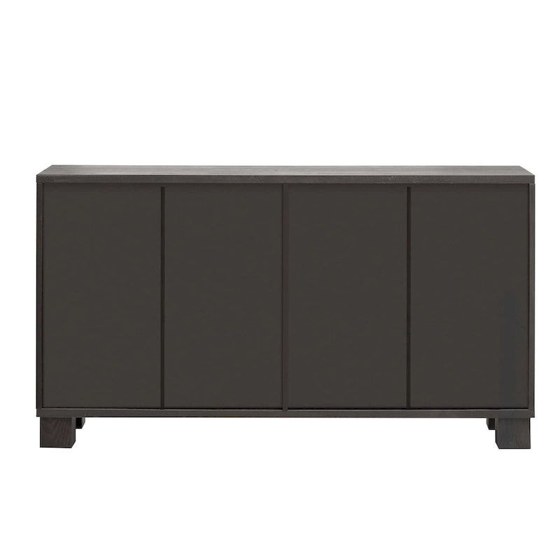 Wood Traditional Style Sideboard with Adjustable Shelves 4