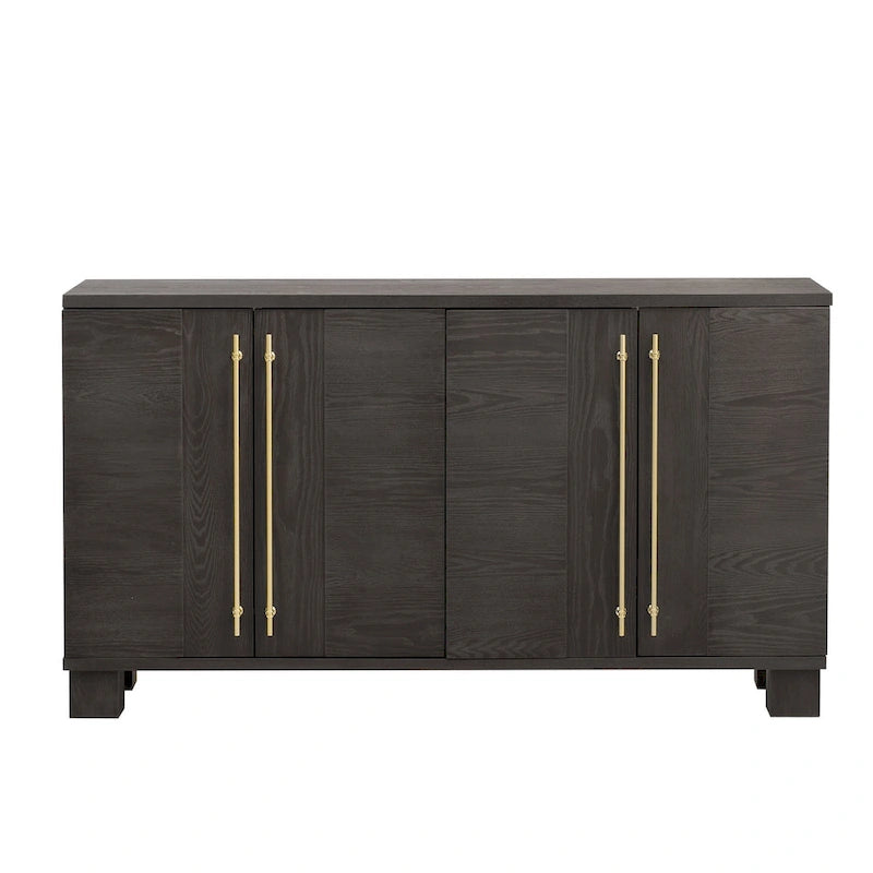 Wood Traditional Style Sideboard with Adjustable Shelves 5