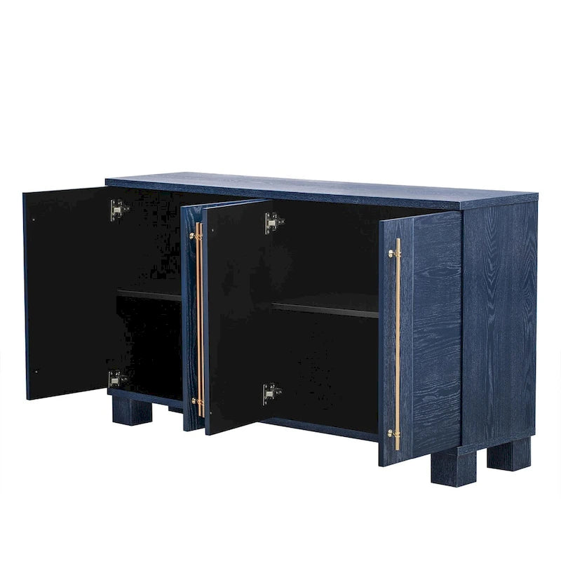 Wood Traditional Style Sideboard with Adjustable Shelves 6
