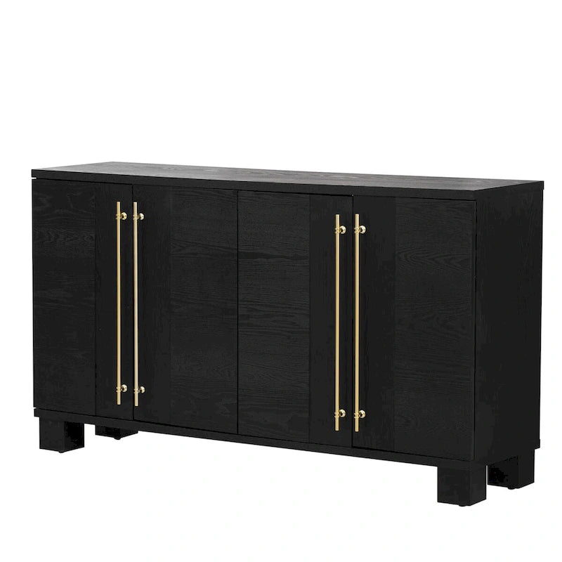 Wood Traditional Style Sideboard with Adjustable Shelves 10