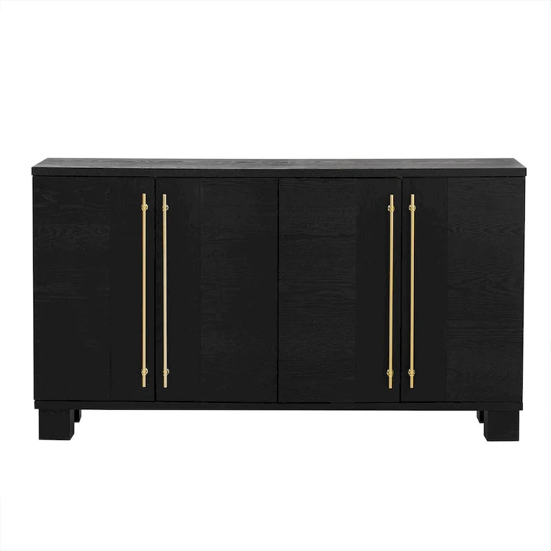 Wood Traditional Style Sideboard with Adjustable Shelves 14