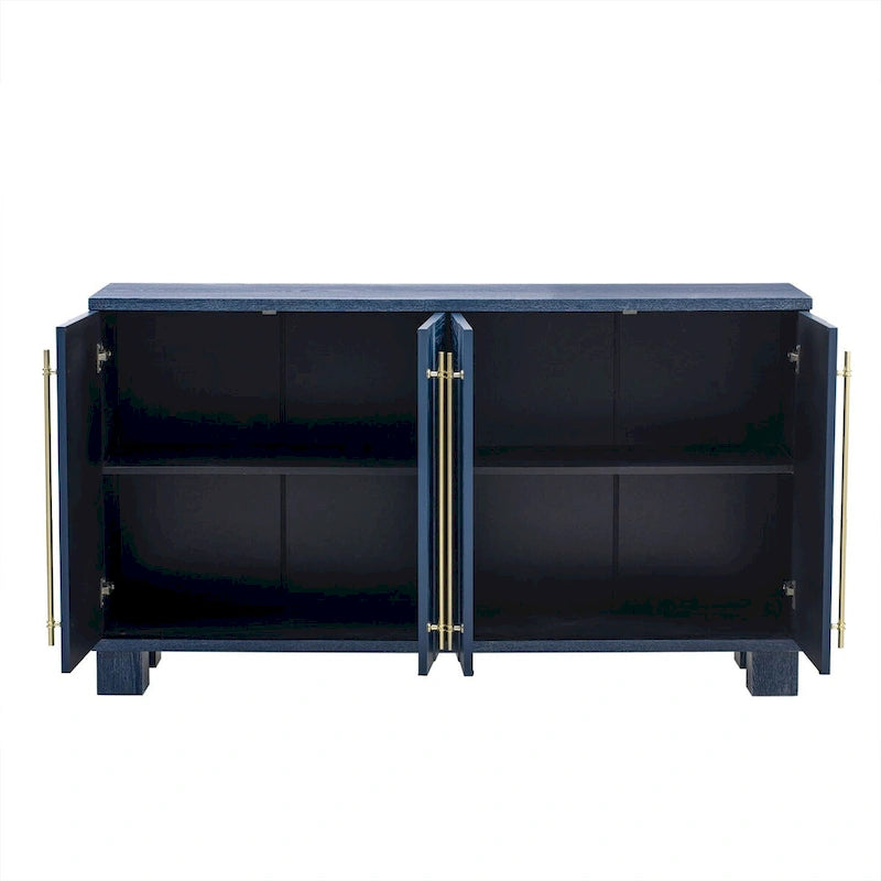Wood Traditional Style Sideboard with Adjustable Shelves 15