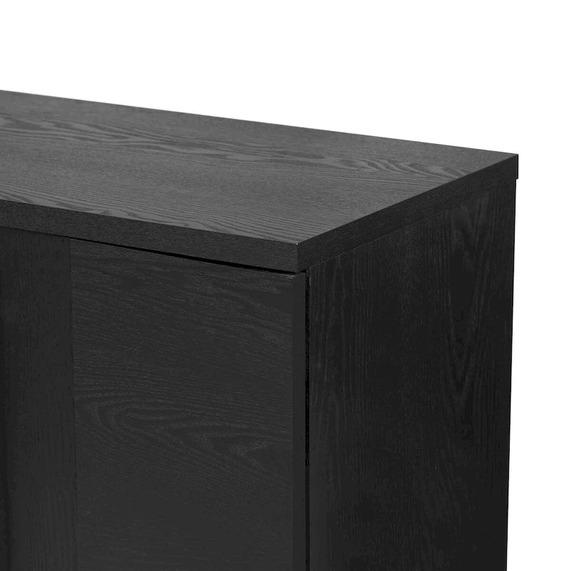 Wood Traditional Style Sideboard with Adjustable Shelves 31