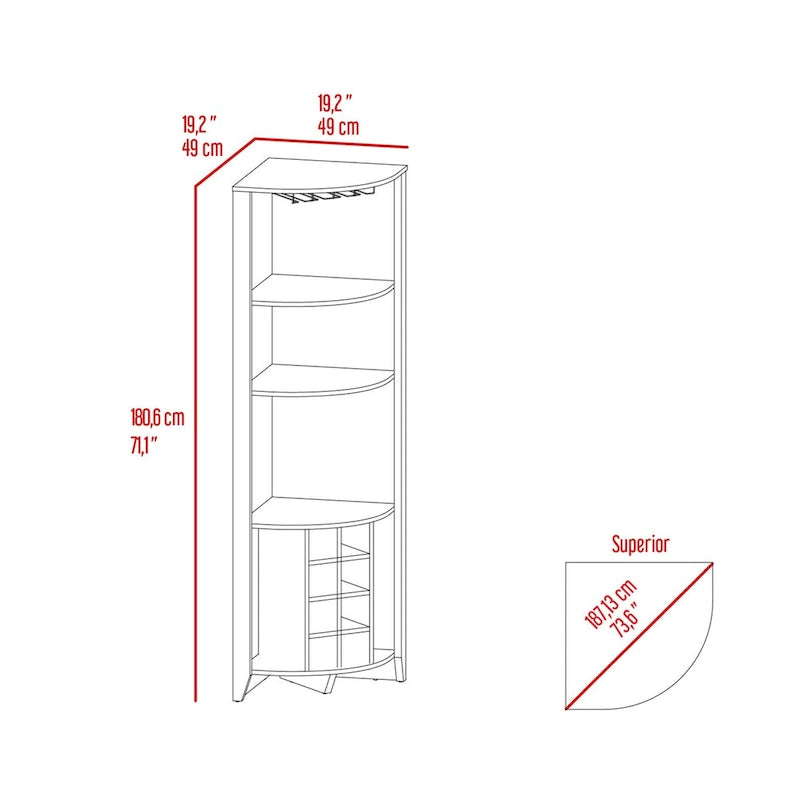 Corner Bar Cabinet for Kitchen, Dining Room,Living Room, Black 3