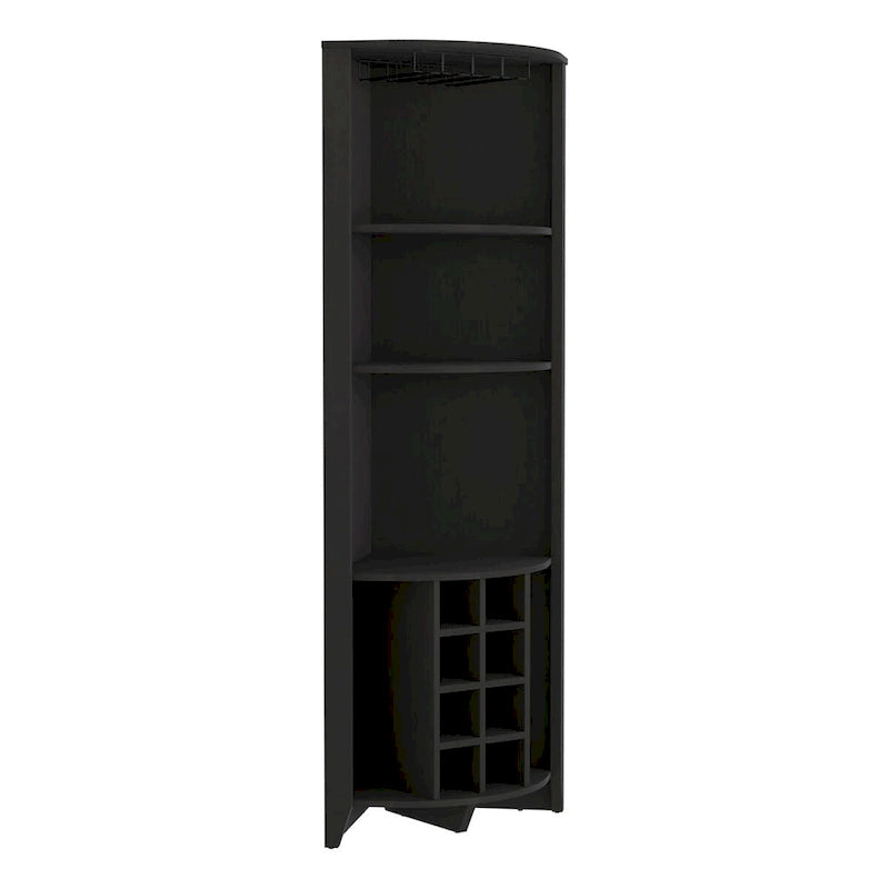 Corner Bar Cabinet for Kitchen, Dining Room,Living Room, Black 6
