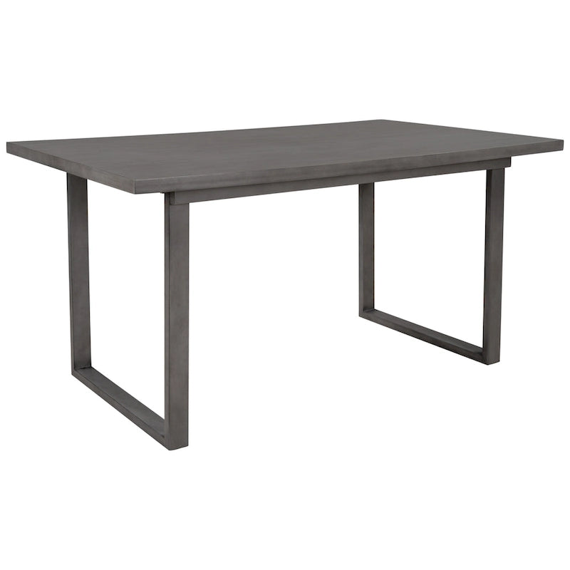 5-piece Farmhouse Dining Set Rectangular Table Chair 11